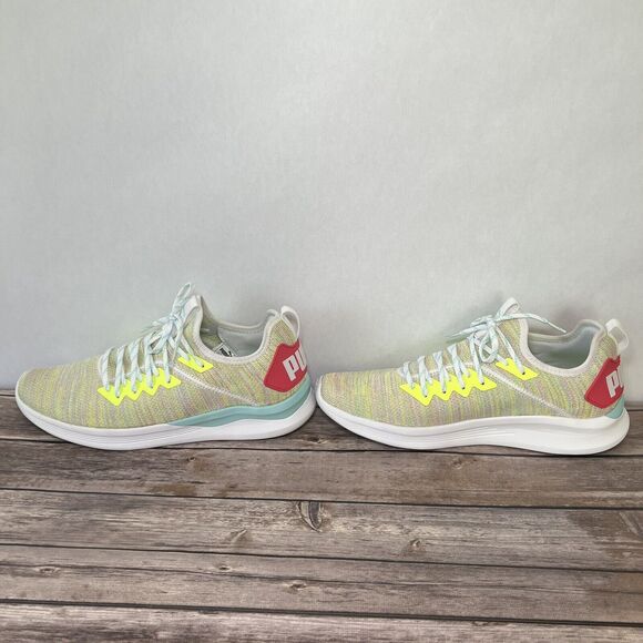Puma Ignite Flash Evoknit Yellow Running Shoes Sneakers Mens Size 12 No Box EUC main image 6